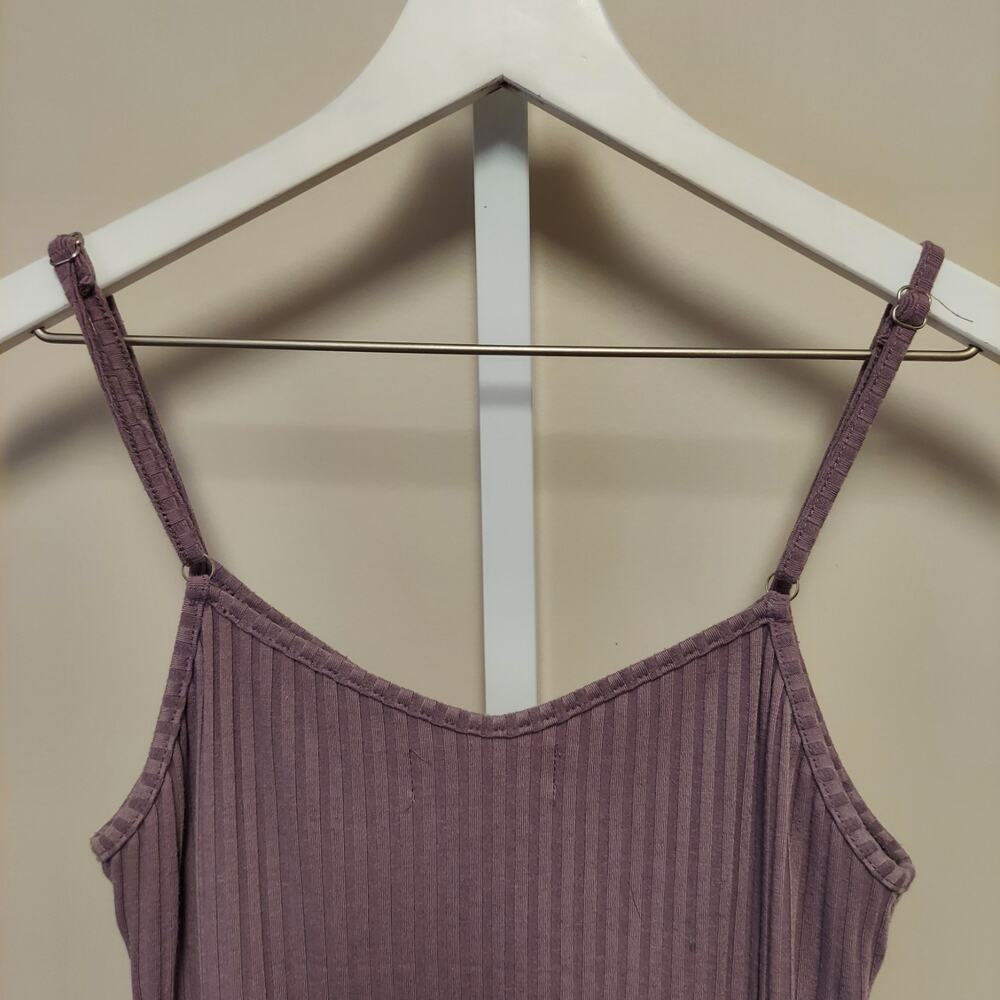 Say What‎ Ribbed Midi Slip Dress M Adjustable Straps Y2K Bodycon Fairy Grunge - Picture 6 of 10